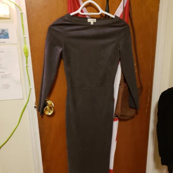 BNWOT Artizia Faux Suede Dress - Picture 3 of 3